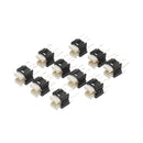 10Pcs Tact Switch SMT SMD Tactile Membrane Switch Push Button with LED Light