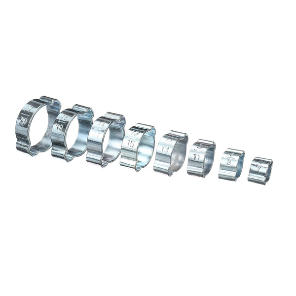 150Pcs Adjustable Double Ear O Hydraulic Hose Fuel Clamp Sealing Pressure 5-20mm