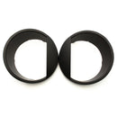 2Pcs Car Angry Bird Style Matte Black Headlight Cover Bezel Eyelids For 07-15 Jeep Wrangler JK