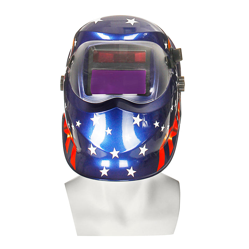 Solar Power Auto-Darkening Welding Helmet Arc Tig Certified Protective Mask