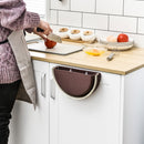Kitchen Trash Can Collapsible Wall Mounted Garbage Trash Bag Holder