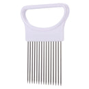 1 x Onion Tomato Vegetable Cutter Cutting Aid Guide Holder Cutting Cutter G J5C9