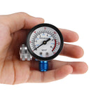 1/4 Inch 150PSI Mini Air Auto Pressure Regulator Valve Tool Tail Pressure Gauge Sprayer