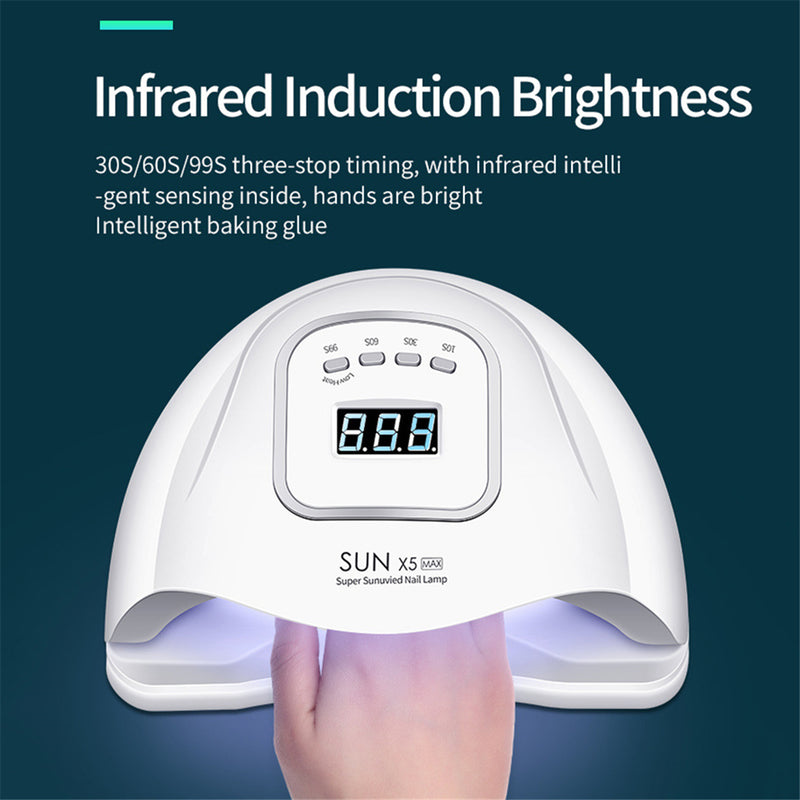 SUN X5 MAX 120W Professional Smart LED UV Nail Light Lamp Nail Dryer with Timer