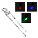 100Pcs F3 3mm Slow Flash RGB Rainbow Multi Color Light Emitting Diode Round LED Full Color