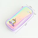 1 Piece Unicorn Laser Surface Pencil Case Box Makeup Bag Storage Pouch Purse Supply Cosmetic School Students Stationery