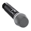 UHF 25 Channels Auto Wireless Dynamic Microphone with Receiver for Amplifier Mixer Speaker Desktop Bus Audio KTV