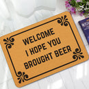 KCASA KC-M5 40x60cm Creative Letter Mat Entrance Door Mats Trap Printed Non-slip Floor Carpet