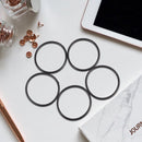 72 mm x 65 mm x 3.5 mm Rubber seal Oil filter O-rings Seal ring 5 pcs A3C1