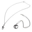 1 Pair Couple Love Music Note Pendant " I Love You" Necklace Chain Valentin C4I8