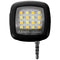 3.5mm Smart Selfie 16 LED Camera Flash Fill Light For Mobile Phone Black C3E2