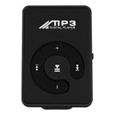 Mini Mirror Clip USB Digital Mp3 Music Player Support 8GB SD TF Card Black K2L1