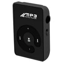 Mini Mirror Clip USB Digital Mp3 Music Player Support 8GB SD TF Card Black K2L1