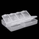 6 Grid Electronic Components Project Storage Assortment Box Bead Organizer Jewelry Box Plastic Storage Case