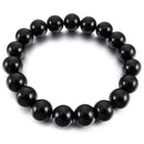 12mm Natural stone Buddha beads bracelet with a black velvet bag 10 * 12cm  T8W1