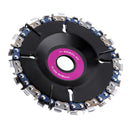 Drillpro 4 Inch Steel Grinder Chain Disc 22 Tooth Wood Carving Disc for 100 115 Angle Grinder