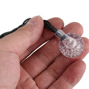 Solar Outdoor String Lights 20ft 30 LED Warm White Crystal Ball Solar Power V5M2
