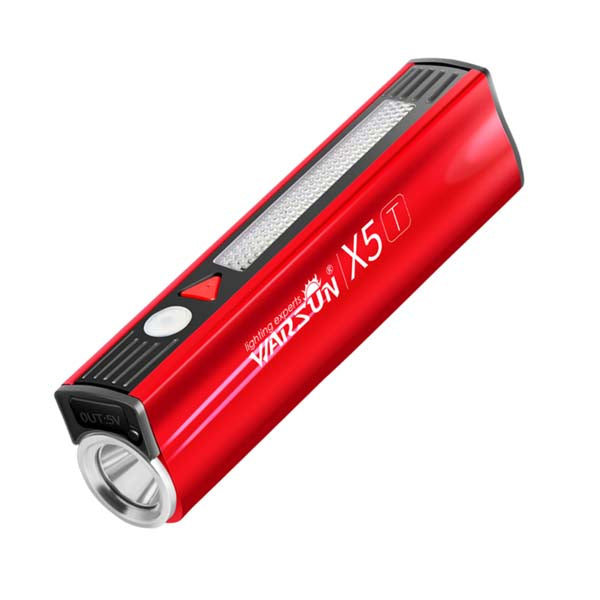 WARSUN X5T USB Rechargeable EDC LED Flashlight Power Bank Porcket Light MIni Torch Powerful