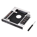 SATA 2nd HDD HD Enclosure Hard Drive Caddy Case Tray, Universal for 12.7mm  Q7X8