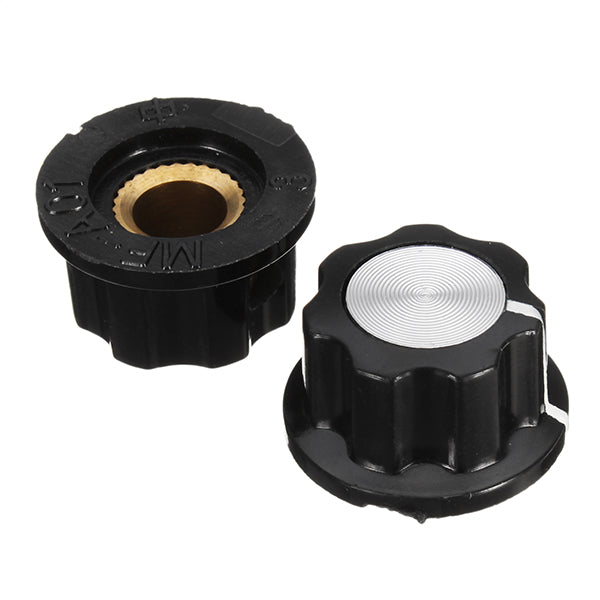 25pcs MF-A01 Bakelite Potentiometer Knob Cap Hat Diameter 20mm Bore Diameter 6.4mm For RV24YN WH118