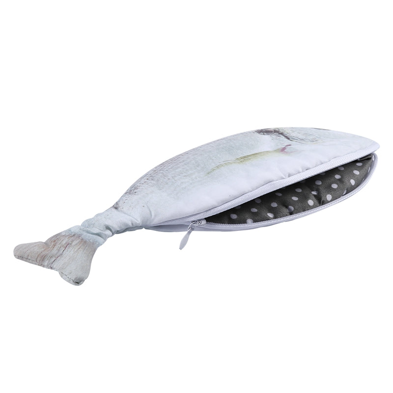 Fish shaped pencil bag pencil case box fish school pen case originality Sch C3S9