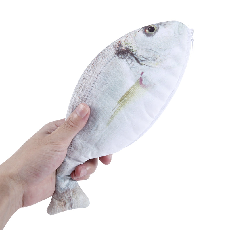 Fish shaped pencil bag pencil case box fish school pen case originality Sch C3S9