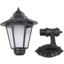 LED solar  wall lanterns wall light lamp outdoor garden fence door Q2D4