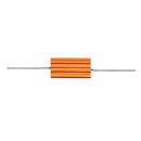 6pcs RX24 5W 100R 100RJ Metal Aluminum Case High Power Resistor Golden Metal Shell Case Heatsink Resistance Resistor