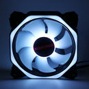 6 Pin 12*12*2.5cm  RGB Colorful LED Cooling Fan for Computer Case