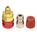 Car Air Conditioner Red High and Blue Low R134A Quick Coupler Adapter