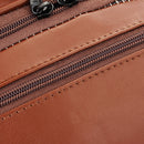 Leather Toiletry Bag Men Large Shaving Brush Cosmetic Travel Kits Organizer Case