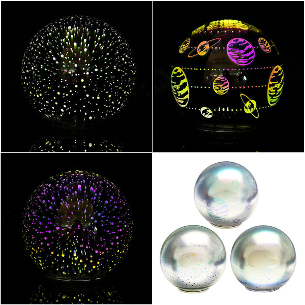 3D LED Night Light Glass Lamp Magical Crystal Ball Sphere Table Christmas Gift