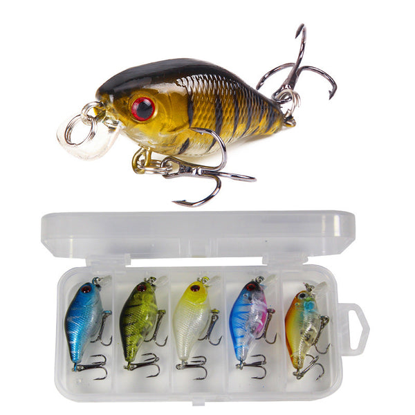 ZANLURE 5 Pcs/Set 6cm Hard Bait Spinning Jigging Fishing Lure