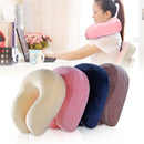 Memory Foam Rebound Travel Pillow U-shape Neck Headrest Soft Car Flight