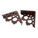 4 pcs. Furniture rubber hollowed design table desk corner upholstery, coffe G7E9
