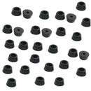 50x Home Furniture Feet Cones rubber buffer Washer Pads 15 * 12 * 8mm Black Q4X8