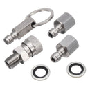 6pcs/Set Quick Coupler Filling + Charging Adaptor Complete Kit Tools For Airguns