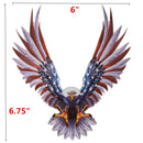 6x6.75 Inch Vinyl Car USA Eagle Wings United States Flag Bumper Window Stickers Decal