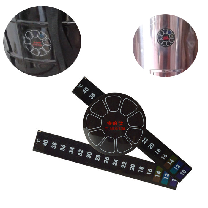 Automatic Home Brewing Stick on Thermometer Temperature Sticker Creative Tool Decor