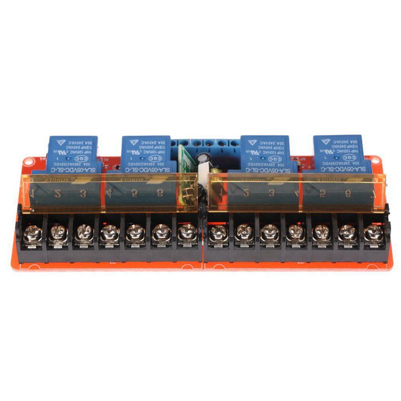 4-channel 250VAC 30A Solid State Relay Module Board High/Low Level Trigger B7V2