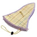 Outdoor Fishing Beach Wide Brim Summer Sun Foldable Straw Hat Purple