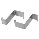 Household drawer stainless steel over the door hook 2 pieces U7Q3