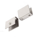 Rectangular Glass shelf Clamps Type Holder Clamp bracket Wall mounting 2 pc A7Y2