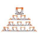 Multifunctional Mop Holder 4 Position Mop and Broom Holder with 5 Hooks Tools Kit