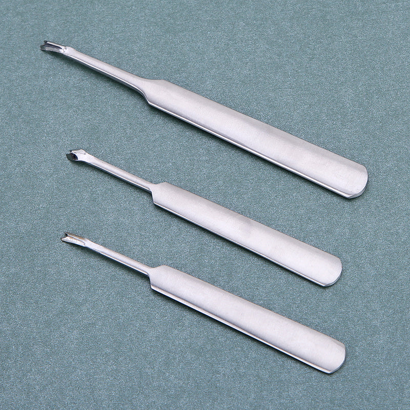 Honana Stainless Steel U or V Shape 2 Optional Size Stitching Groover Leather Craft Tool