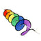 Spiral Rainbow Wind Spinner Tent Garden Outdoor Lawn Decoration Colorful