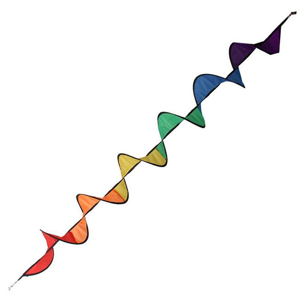 Spiral Rainbow Wind Spinner Tent Garden Outdoor Lawn Decoration Colorful