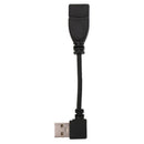 Left Angle USB 2.0 Extension Adapter Converter Cable Type A Male to Female