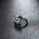 Women's Luxury Ring Special Full Zircon Fine Copper Simple Style Ring