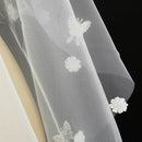 Elegant Ivory Cathedral Length Butterfly Petal Bride Wedding Bridal Veil White DIY Sewing Cloth